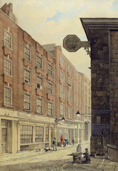 Lombard Street West, avec St. Mary Woolnoth - George Shepherd